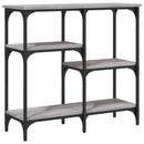 konsolbord 80x29x75 cm konstrueret træ grå sonoma-eg