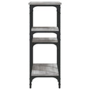 konsolbord 80x29x75 cm konstrueret træ grå sonoma-eg