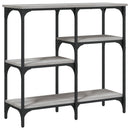konsolbord 80x29x75 cm konstrueret træ grå sonoma-eg
