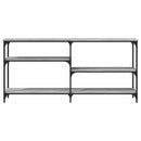 konsolbord 160x29x75 cm konstrueret træ grå sonoma-eg