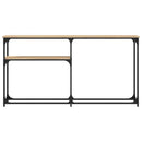 konsolbord 145x22,5x75 cm konstrueret træ sonoma-eg