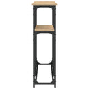 konsolbord 145x22,5x75 cm konstrueret træ sonoma-eg