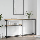 konsolbord 145x22,5x75 cm konstrueret træ sonoma-eg