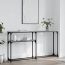 konsolbord 145x22,5x75 cm konstrueret træ grå sonoma-eg