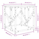 sofabord 45x45x47,5 cm konstrueret træ sort