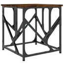 sofabord 45x45x47,5 cm konstrueret træ røget egetræsfarve