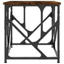 sofabord 45x45x47,5 cm konstrueret træ røget egetræsfarve