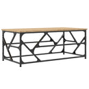 sofabord 100x50x40 cm konstrueret træ sonoma-eg