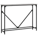 konsolbord 102x22,5x75 cm konstrueret træ grå sonoma-eg