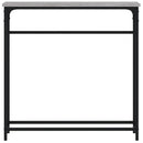 konsolbord 75x19,5x75 cm konstrueret træ grå sonoma-eg