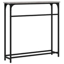 konsolbord 75x19,5x75 cm konstrueret træ grå sonoma-eg