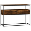 konsolbord 100x40x75 cm konstrueret træ røget egetræsfarve