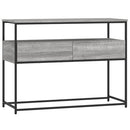 konsolbord 100x40x75 cm konstrueret træ grå sonoma-eg