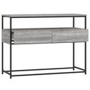 konsolbord 100x40x75 cm konstrueret træ grå sonoma-eg