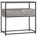konsolbord 75x40x75 cm konstrueret træ grå sonoma-eg