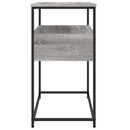 konsolbord 75x40x75 cm konstrueret træ grå sonoma-eg