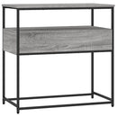 konsolbord 75x40x75 cm konstrueret træ grå sonoma-eg