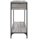 konsolbord 100x34,5x75 cm konstrueret træ grå sonoma-eg