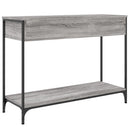 konsolbord 100x34,5x75 cm konstrueret træ grå sonoma-eg