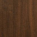 konsolbord 75x34,5x75 cm konstrueret træ brunt egetræ