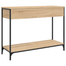 konsolbord 100x34,5x75 cm konstrueret træ sonoma-eg