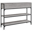 konsolbord 100x25x75 cm konstrueret træ grå sonoma-eg