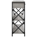 konsolbord 75x28x75 cm konstrueret træ grå sonoma-eg