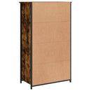 skab 62x32x106,5 cm konstrueret træ røget egetræsfarve