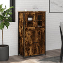skab 62x32x106,5 cm konstrueret træ røget egetræsfarve