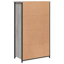 skab 62x32x106,5 cm konstrueret træ grå sonoma-eg
