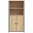 højskab 62x36x121,5 cm konstrueret træ sonoma-eg