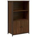 skab 62x32x103,5 cm konstrueret træ brun egetræsfarve