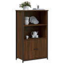 skab 62x32x103,5 cm konstrueret træ brun egetræsfarve