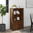 skab 62x32x103,5 cm konstrueret træ brun egetræsfarve