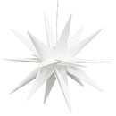 juledekoration med LED-lys foldbar 43 cm hvid