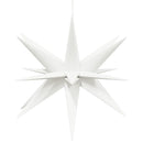 juledekoration med LED-lys foldbar 57 cm hvid