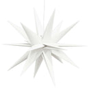 juledekoration med LED-lys foldbar 57 cm hvid