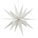 juledekoration med LED-lys foldbar 57 cm hvid