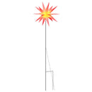 julelys med jordspyd og LED foldbar 57 cm rød