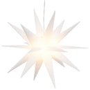 juledekoration med LED-lys foldbar 100 cm hvid
