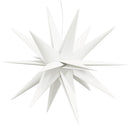 juledekoration med LED-lys foldbar 100 cm hvid