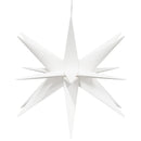 juledekoration med LED-lys 3 stk. foldbar hvid