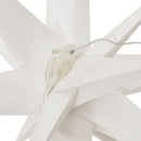 juledekoration med LED-lys 3 stk. foldbar hvid