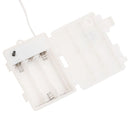 juledekoration med LED-lys 3 stk. foldbar hvid