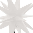 juledekoration m. LED-lys og jordspyd 3 stk. 35 cm foldbar hvid