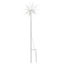 juledekoration m. LED-lys og jordspyd 3 stk. 35 cm foldbar hvid
