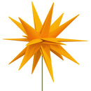 juledekoration med LED-lys og jordspyd 3 stk. 35 cm foldbar gul