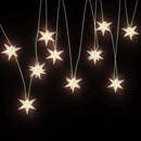 juledekoration med 10 LED'er 10 cm hvid