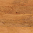 sofabord 80x54x40 cm massivt mangotræ brun og sort