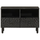 tv-bord 70x33x46 cm massivt mangotræ sort